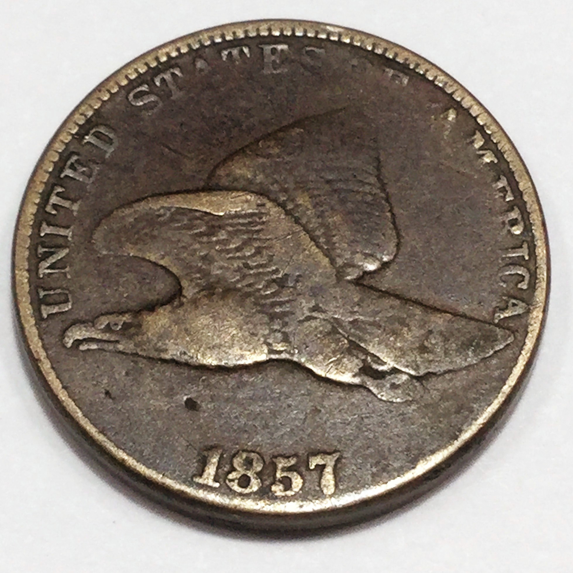 1857 Flying Eagle Cent Beautiful Coin