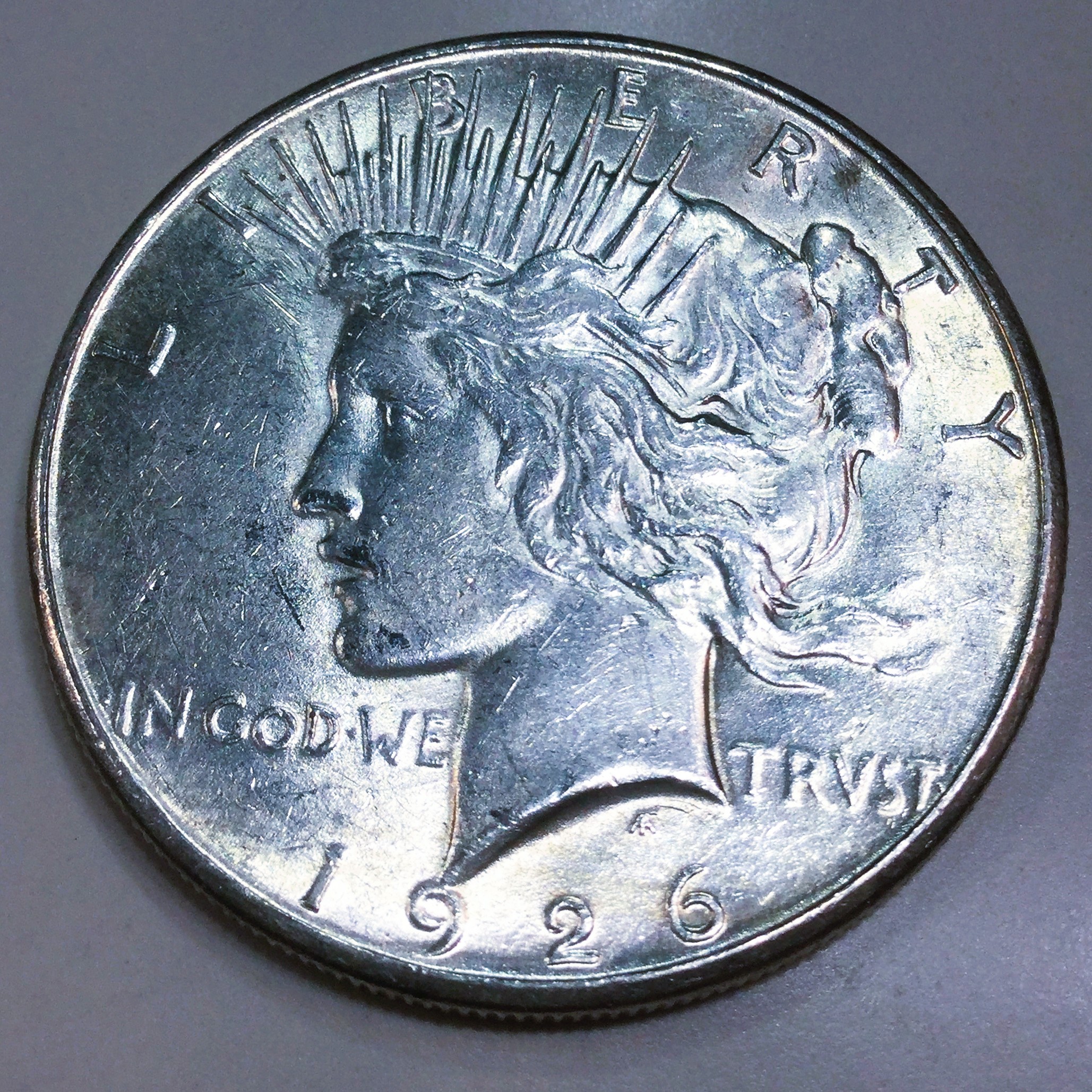 1926 AU/BU Peace Silver Dollar Beautiful Coin 