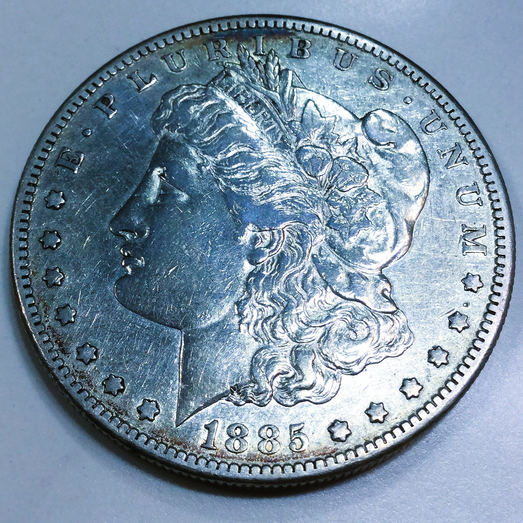 1885-S Morgan Silver Dollar Beautiful High Grade Coin Rare Date 
