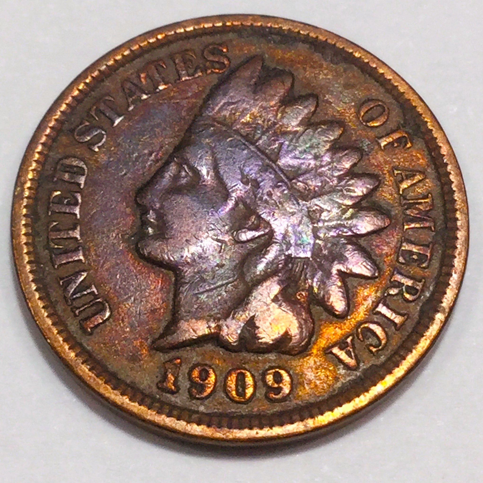 1909 Indian Head Penny Beautiful High Grade Coin