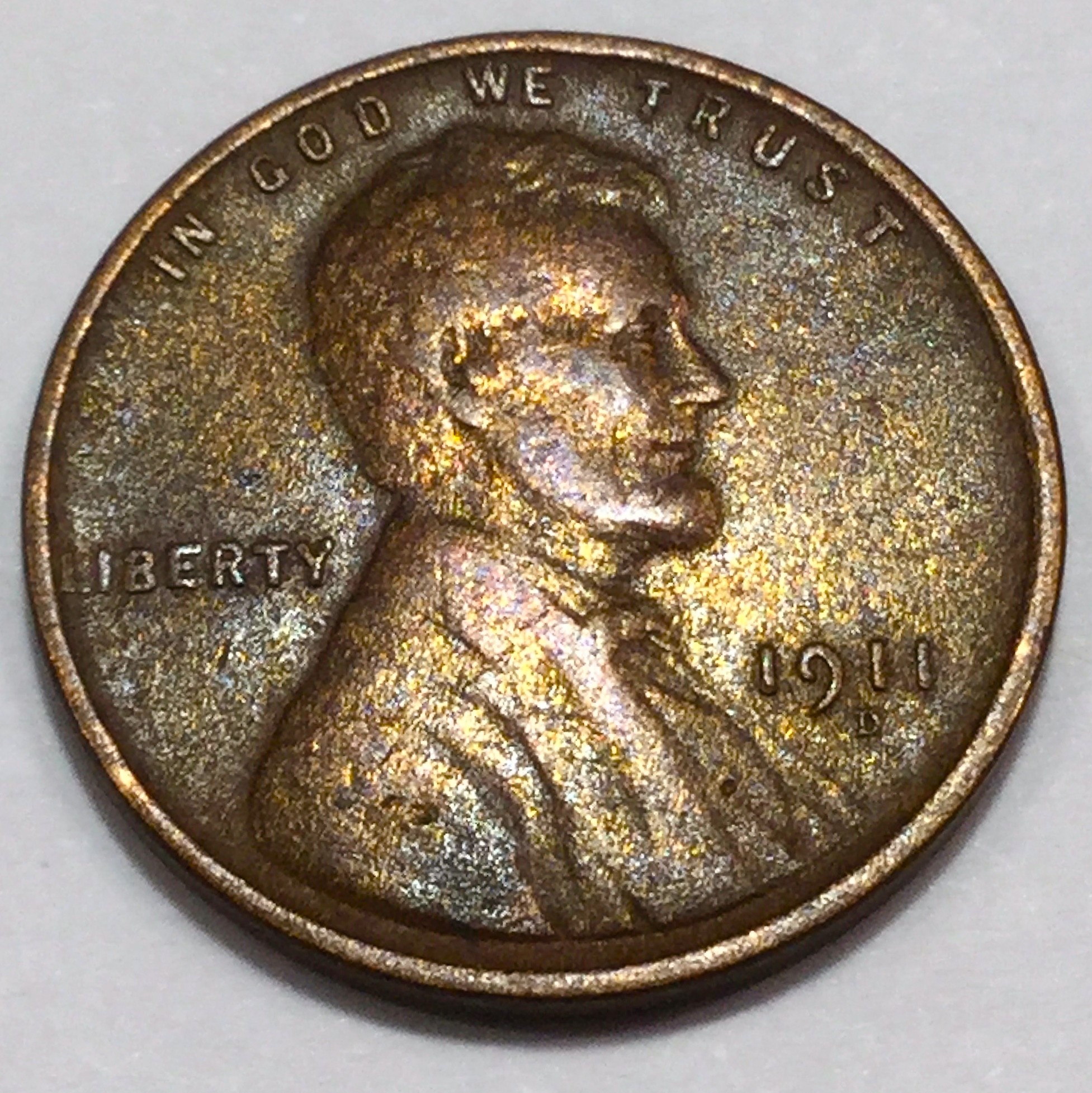 1911-D Lincoln Wheat Cent Penny Beautiful High Grade Coin Rare Date 