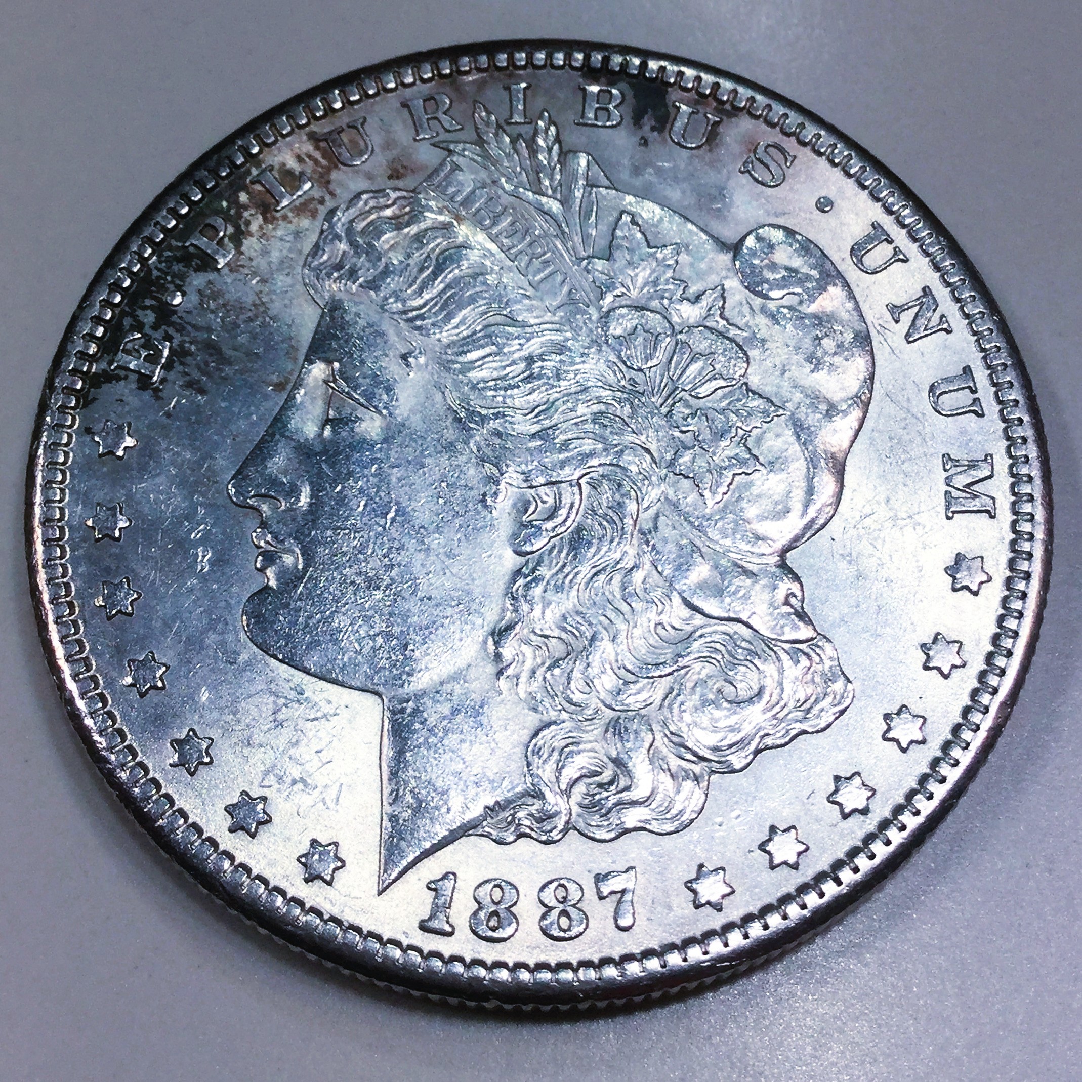 1887-S Uncirculated Morgan Silver Dollar Beautiful Coin Rare Date 