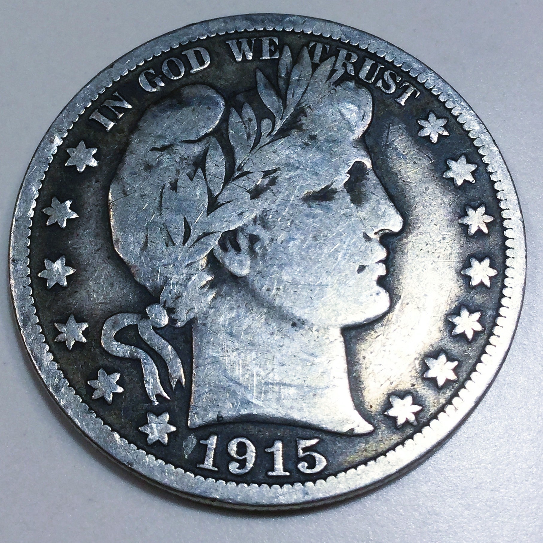 1915-S Barber Half Dollar Beautiful Coin Rare Date 