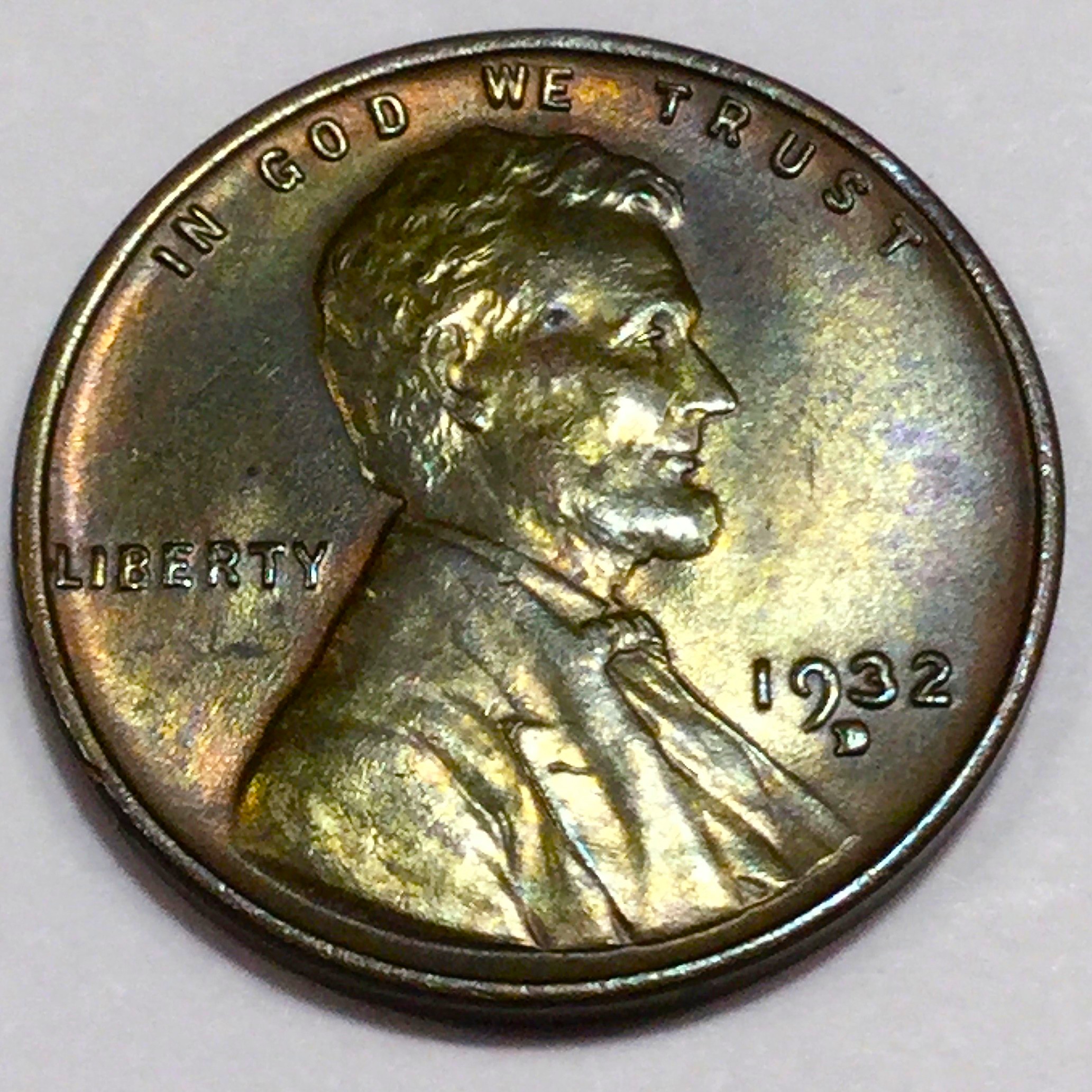 1932-D Uncirculated Lincoln Wheat Cent Penny Beautiful Coin