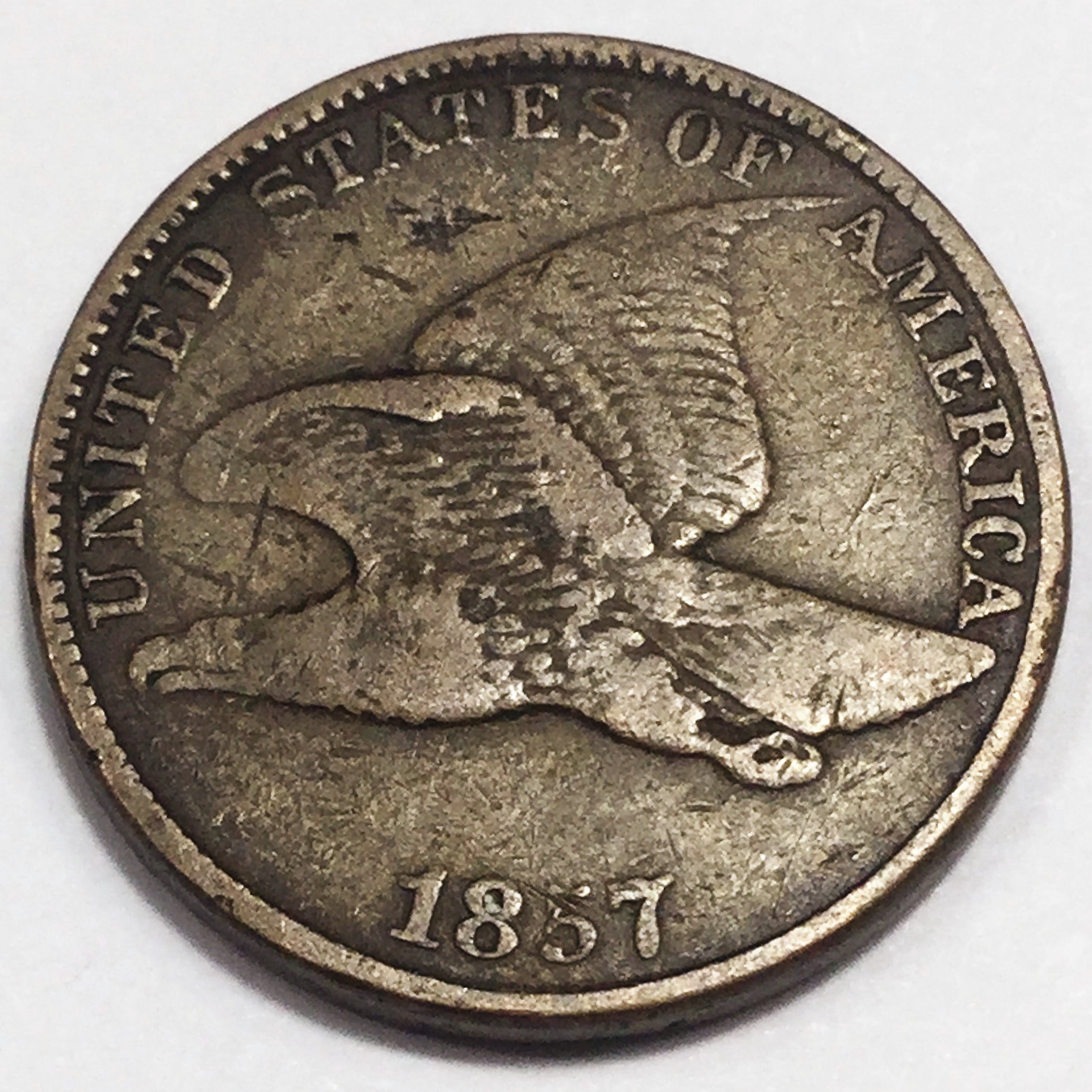 1857 Flying Eagle Cent Beautiful High Grade Coin | Property Room