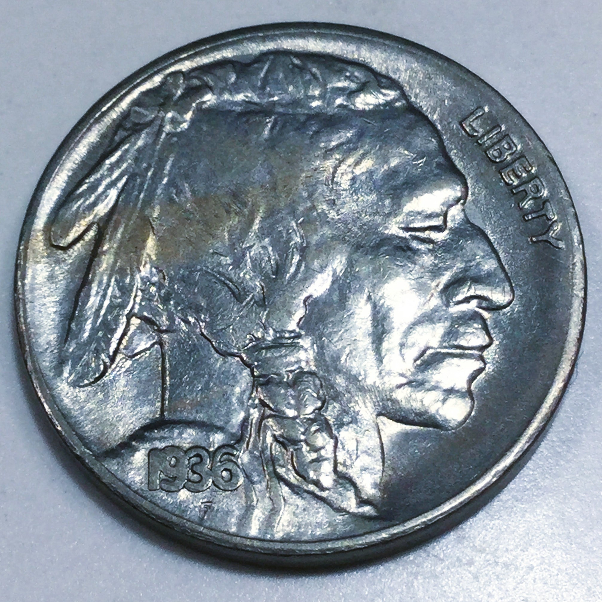 1936-S Uncirculated Buffalo Nickel Beautiful Coin 