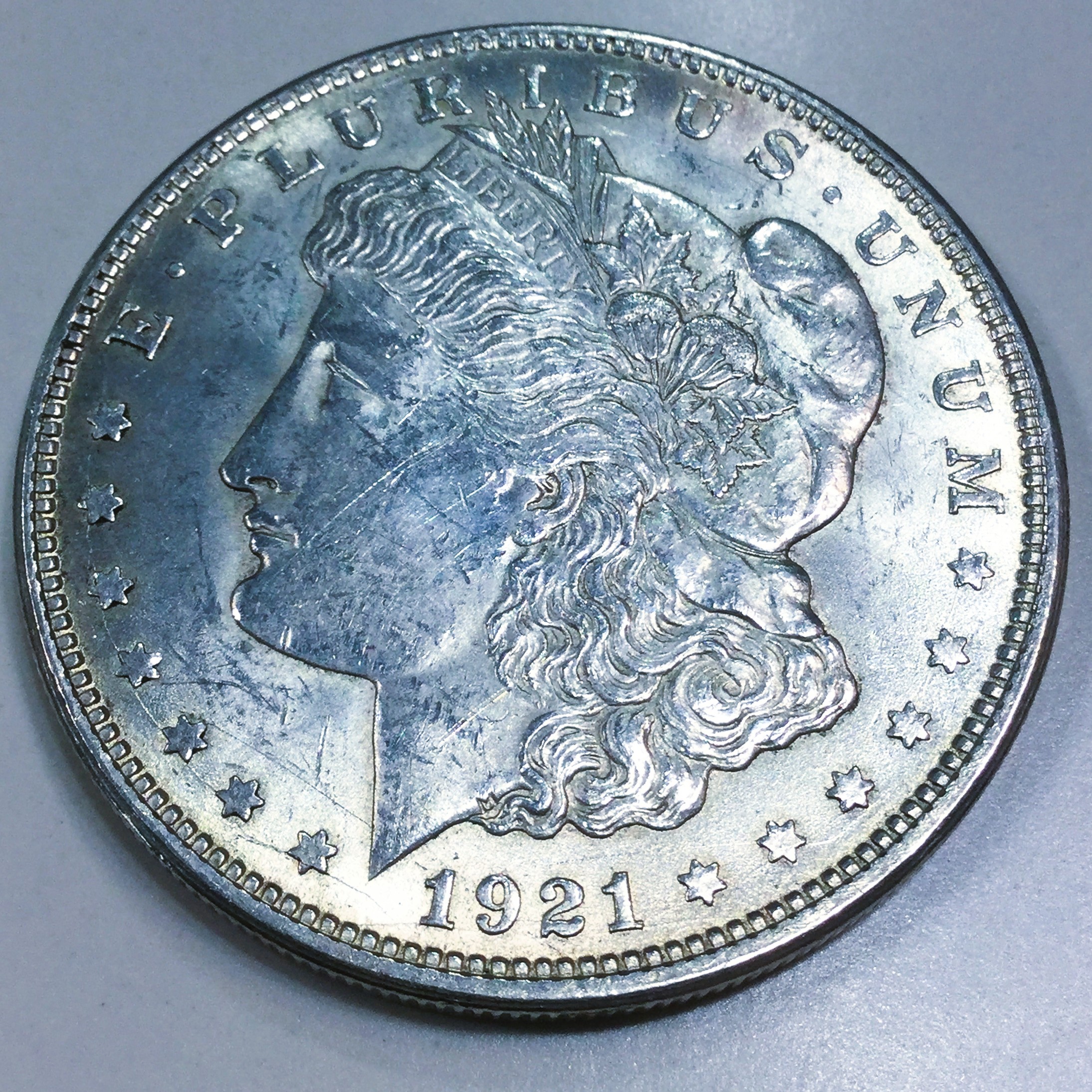 1921-D AU/BU Morgan Silver Dollar Beautiful Coin