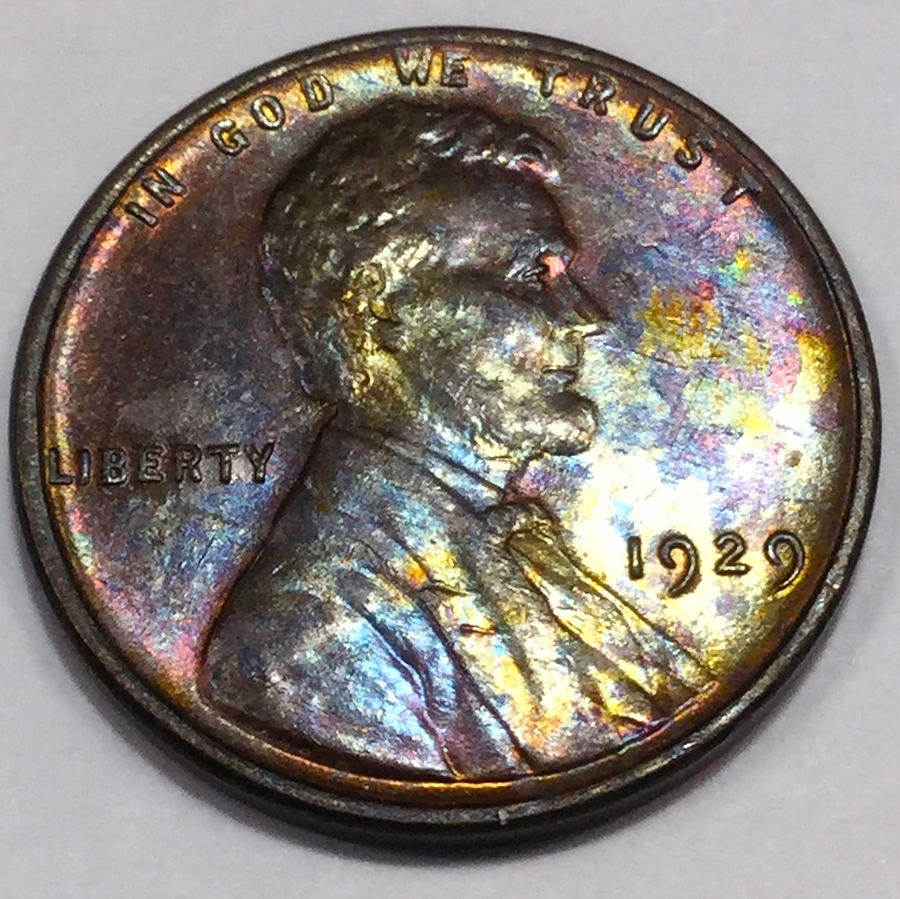 1929 Uncirculated Lincoln Wheat Cent Penny Beautiful Coin | Property Room