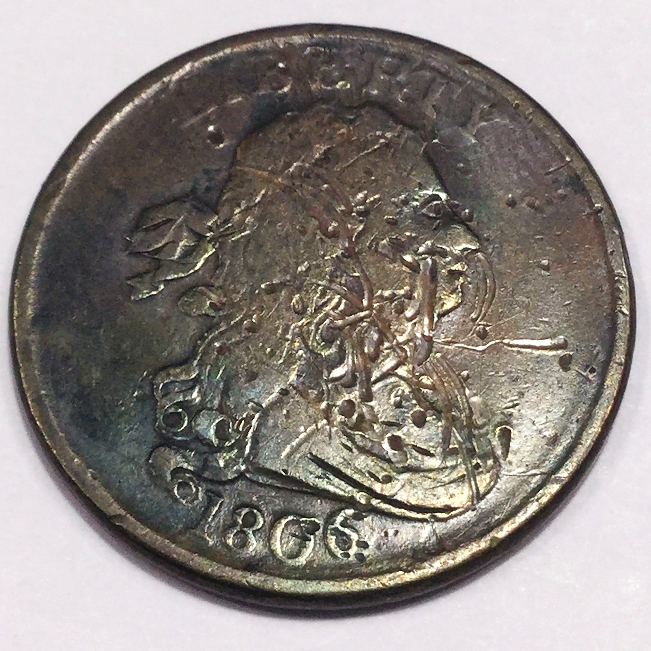 1806 Draped Bust Half Cent Beautiful Coin Rare Date