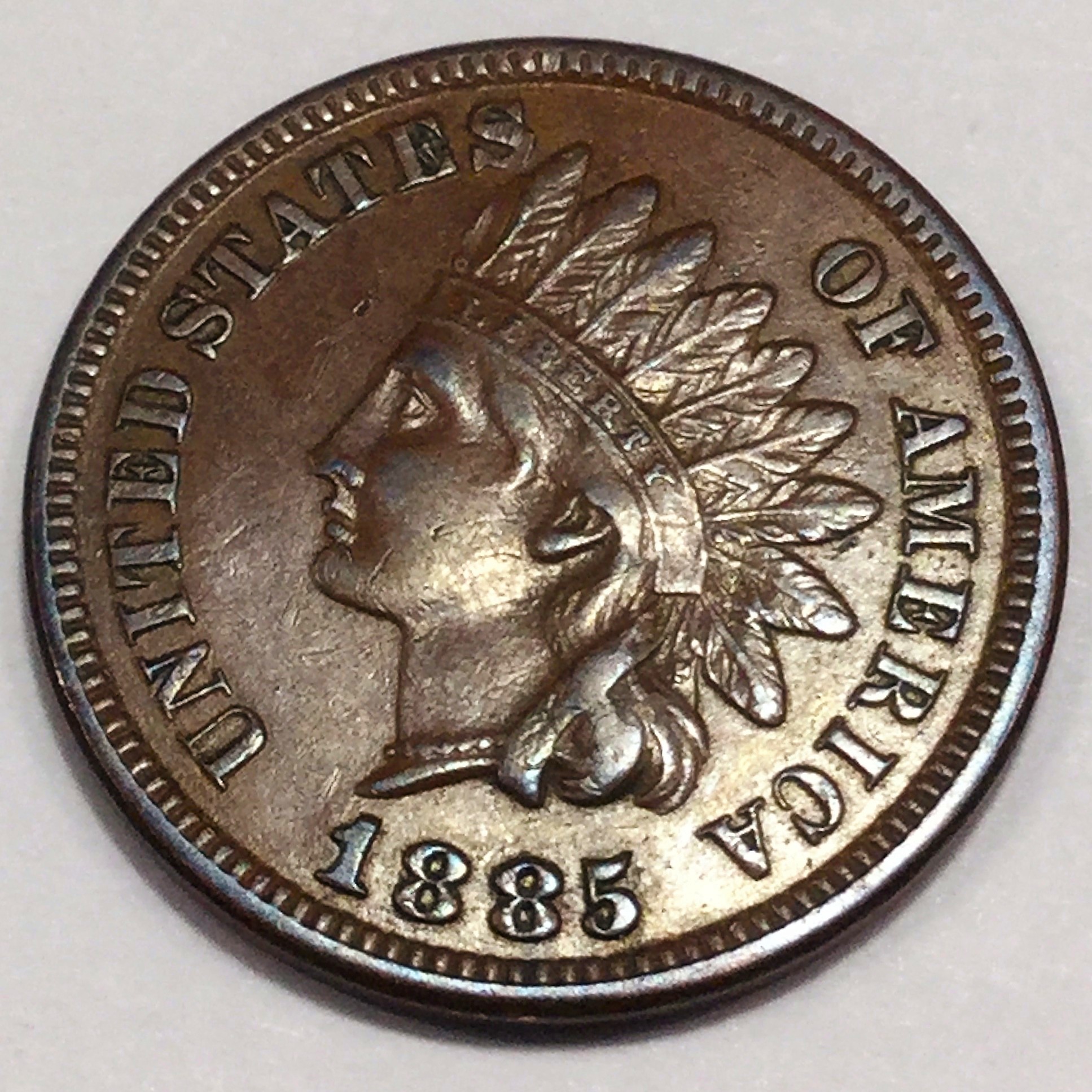 1885 Indian Head Penny Beautiful High Grade Coin Rare Date