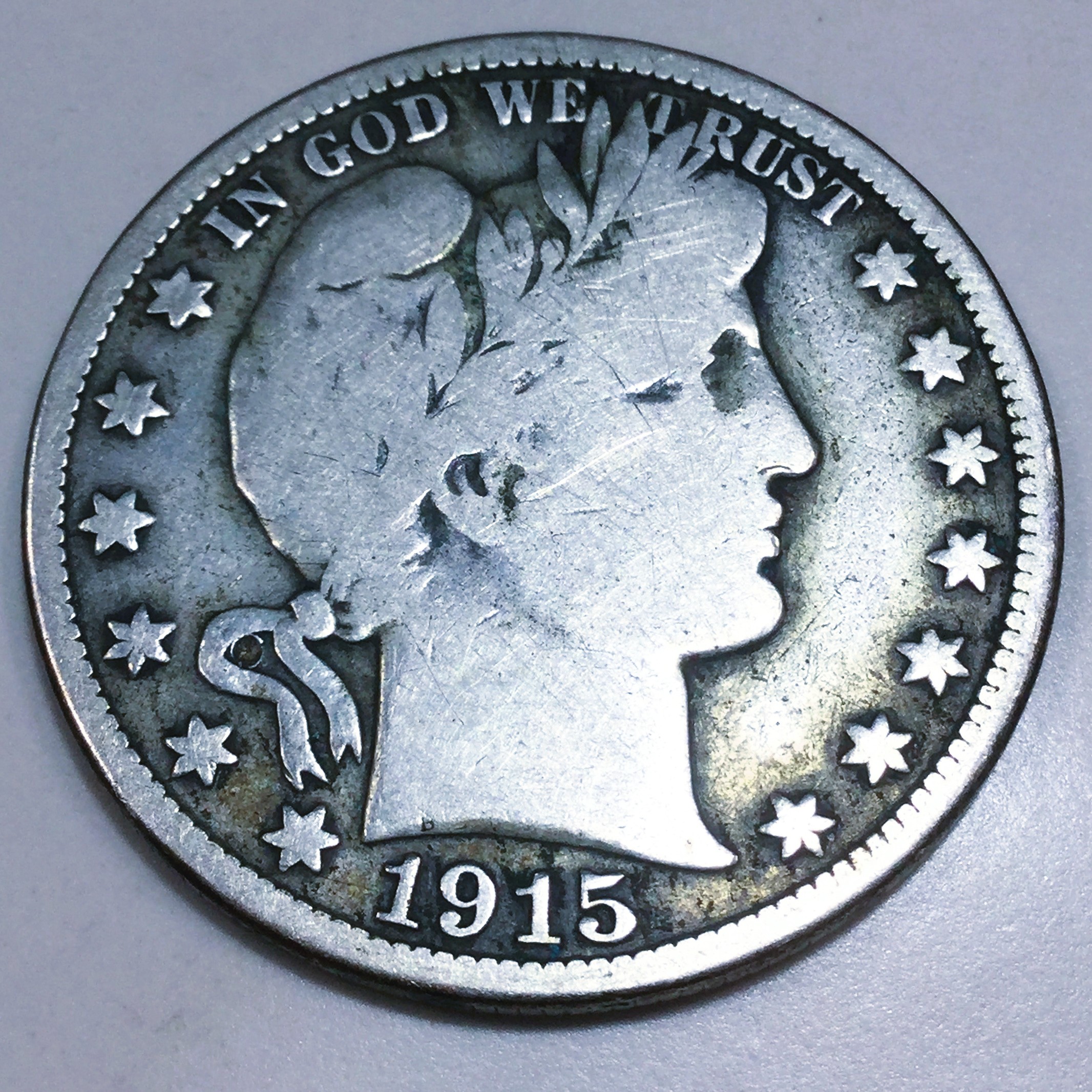 1915-S Barber Half Dollar Beautiful Coin Rare Date