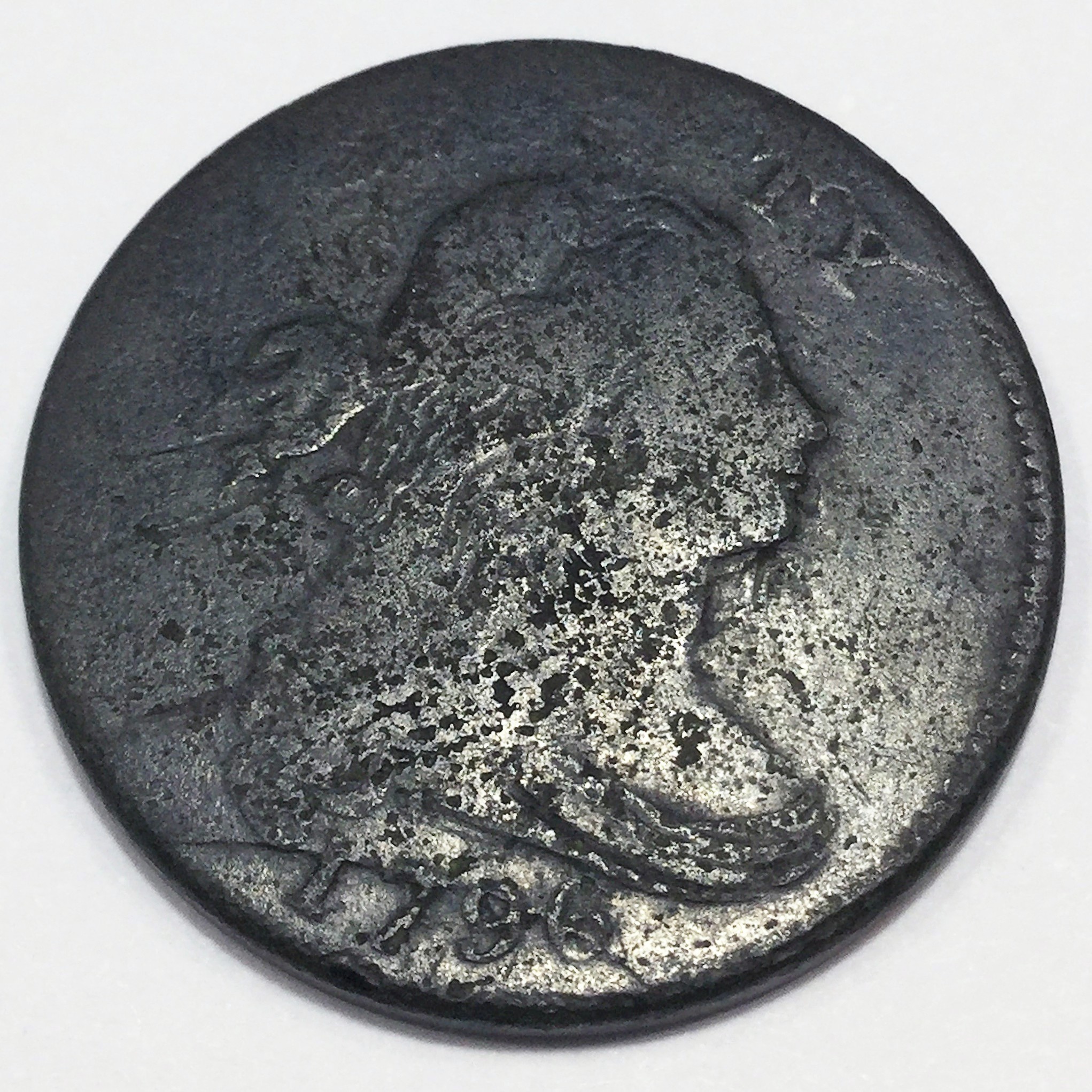 1796 Draped Bust Large Cent Beautiful High Grade Coin Very Rare Date