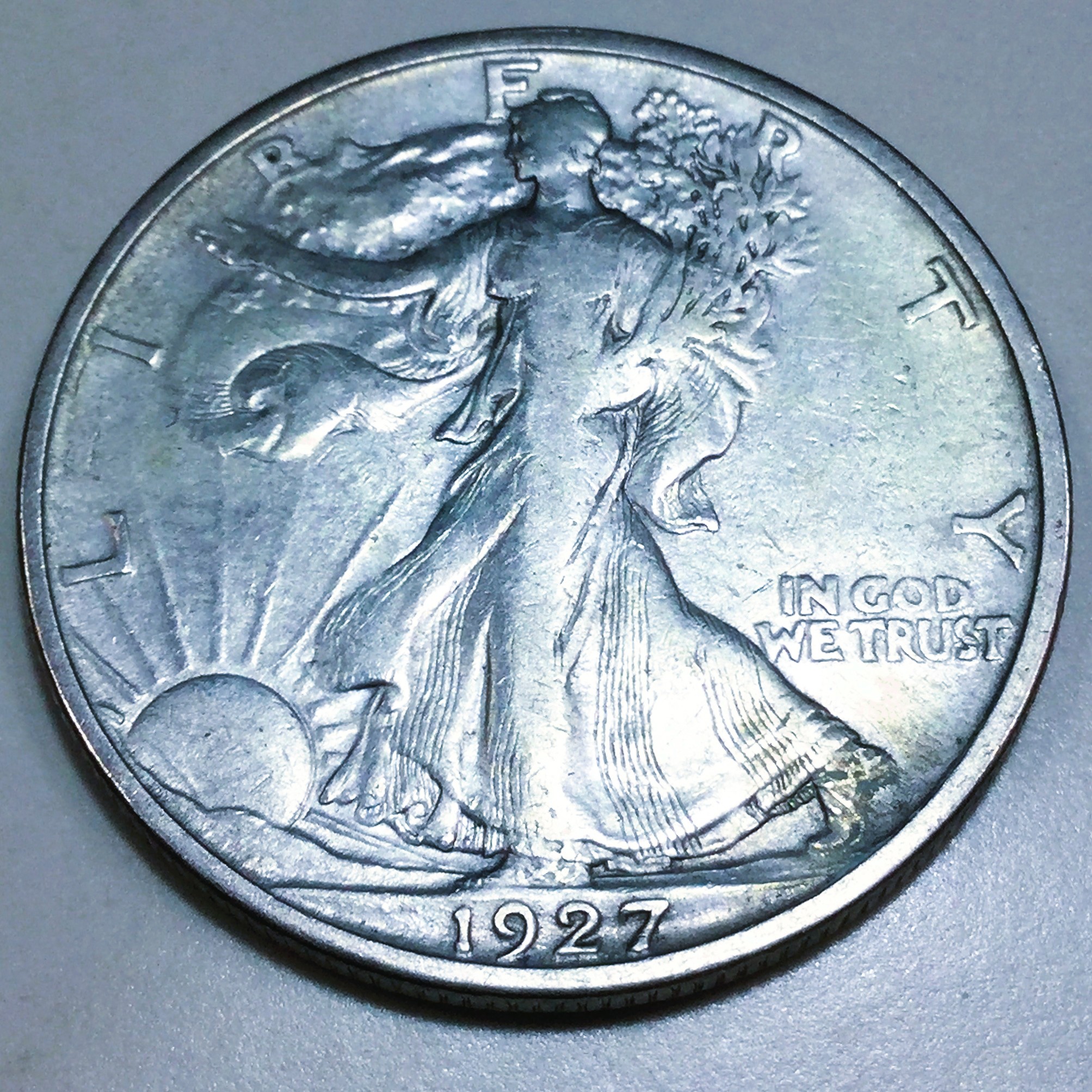 1927-S Walking Liberty Half Dollar Beautiful High Grade Coin | Property ...