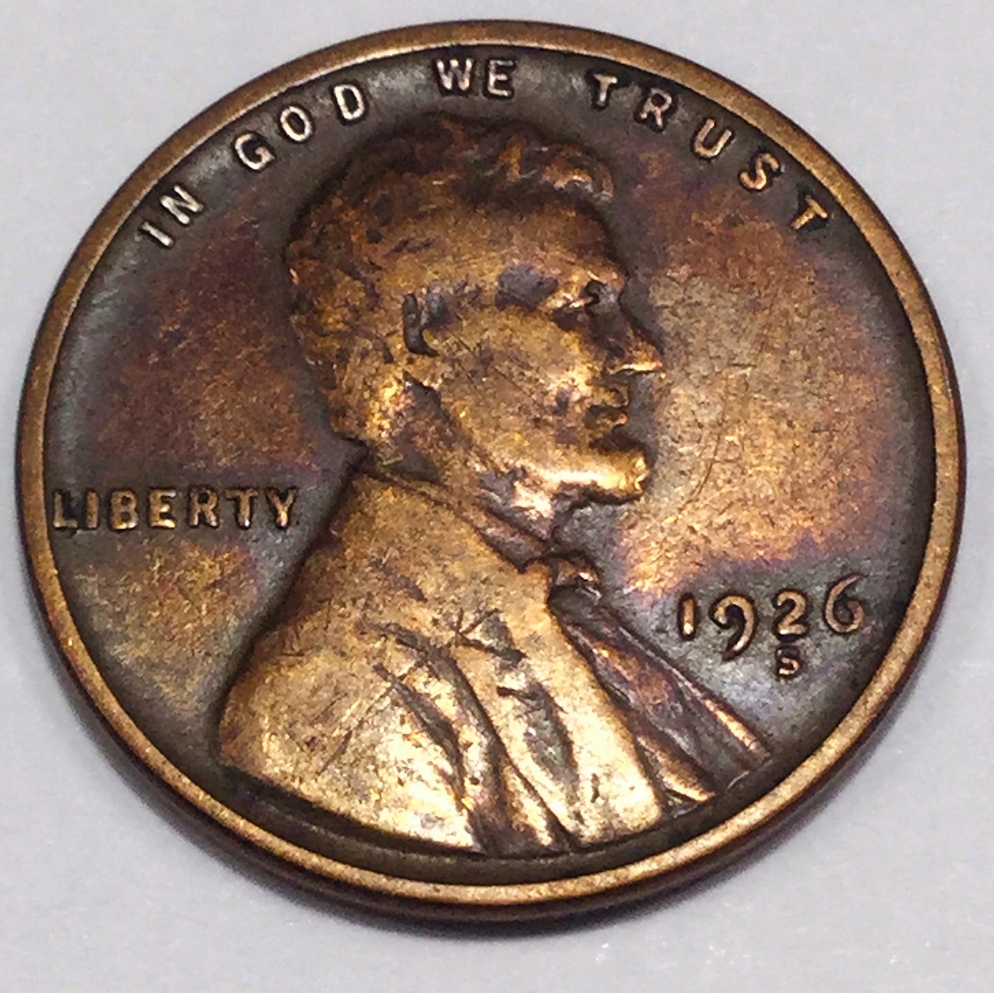 1926-S Lincoln Wheat Cent Penny Beautiful High Grade Coin Rare Date 