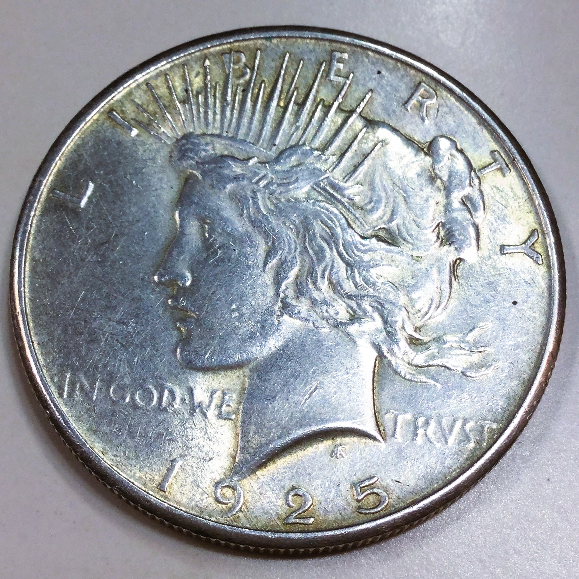 1925 Peace Silver Dollar Beautiful AU/BU Coin | Property Room