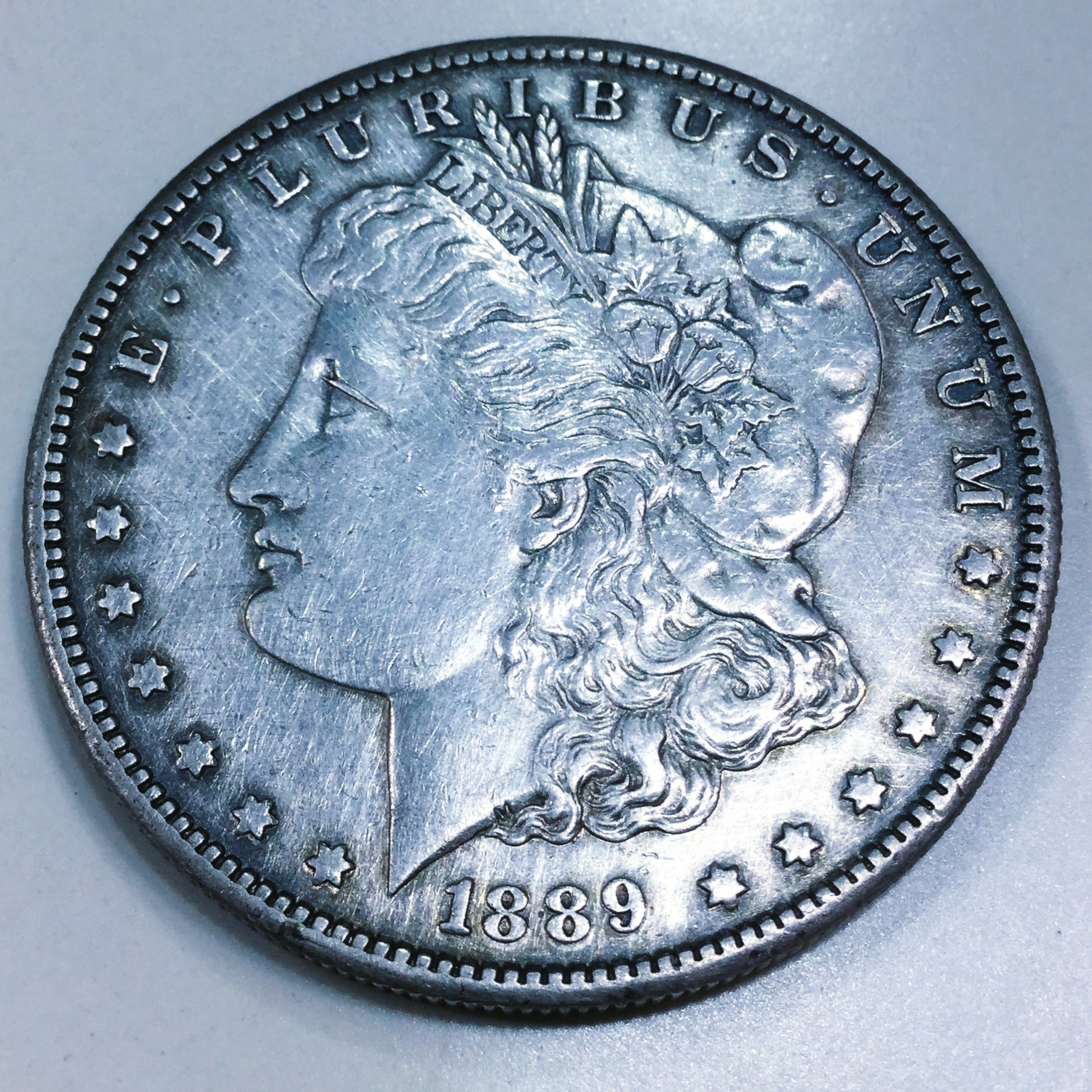 1889-S Morgan Silver Dollar Beautiful High Grade Coin Rare Date 