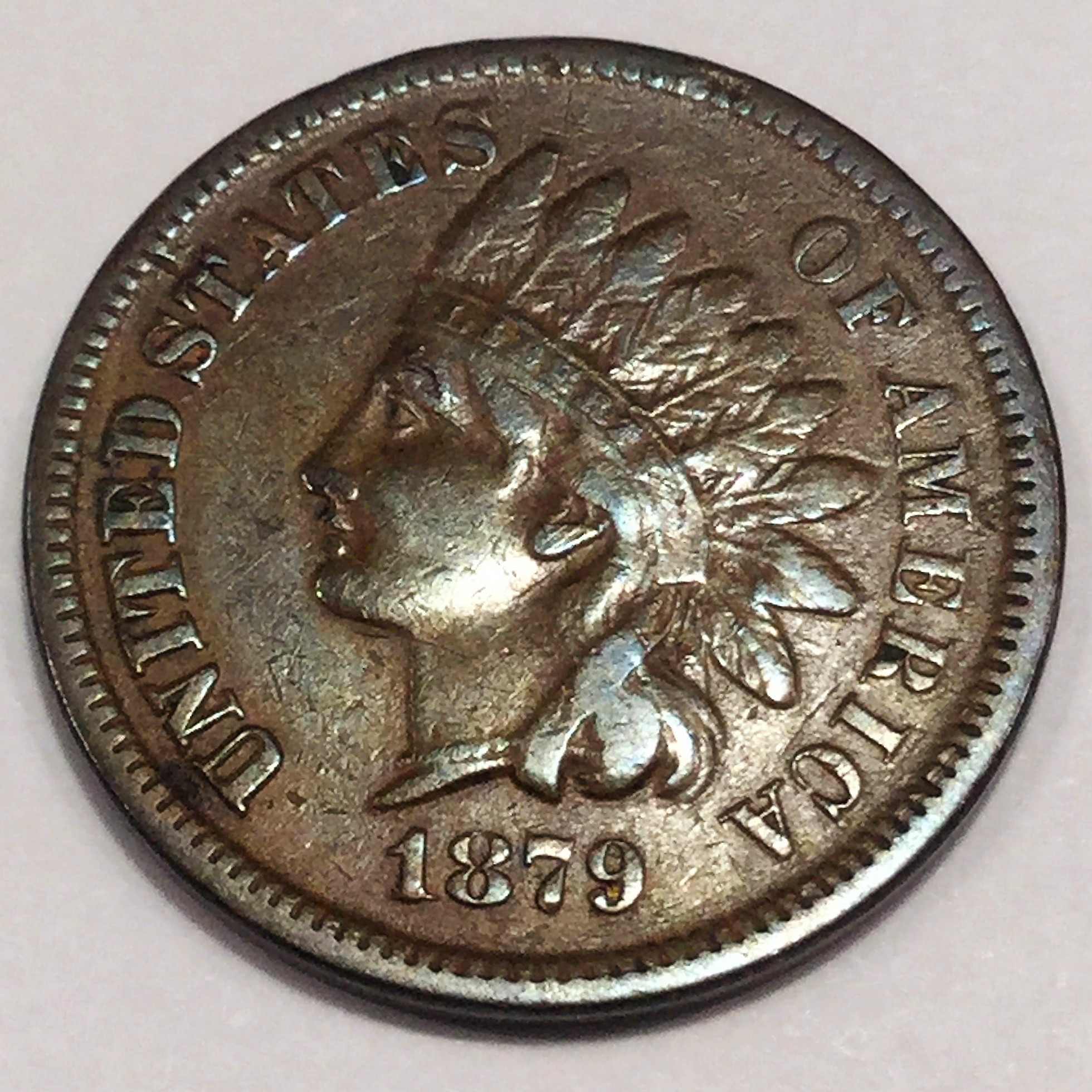 1879 Indian Head Penny Beautiful High Grade Coin Rare Date 