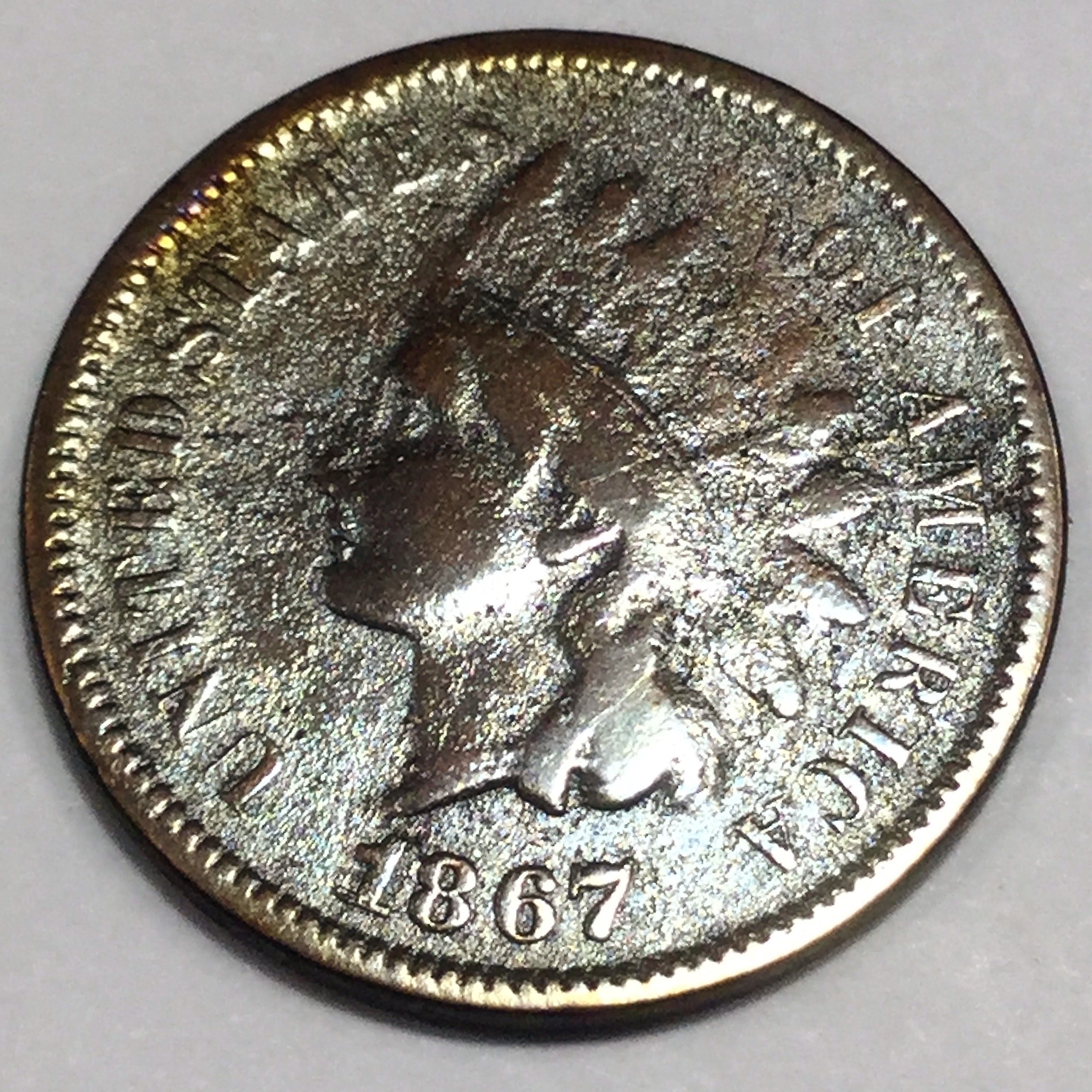 1867 Indian Head Penny Beautiful Coin Rare Date 