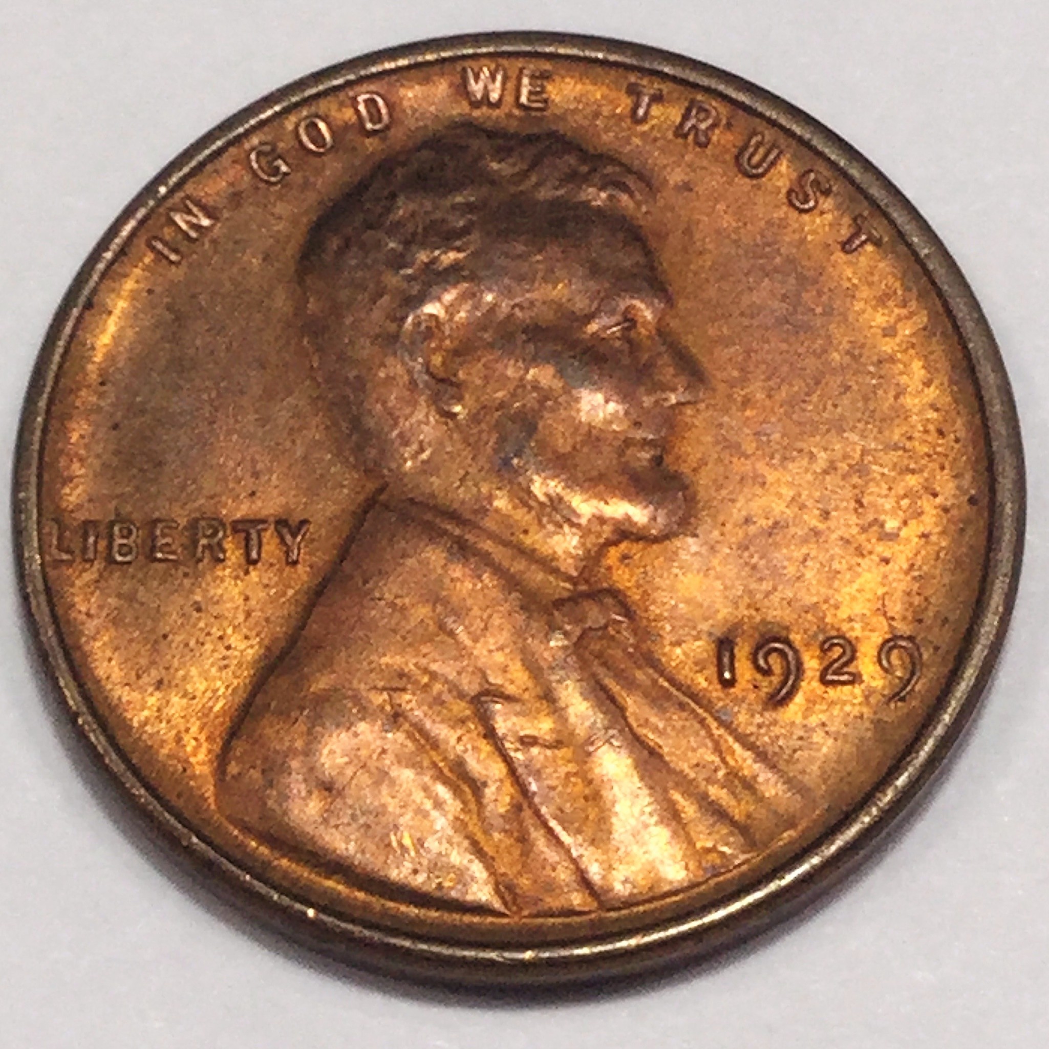 1929 Uncirculated Lincoln Wheat Cent Penny Beautiful Coin