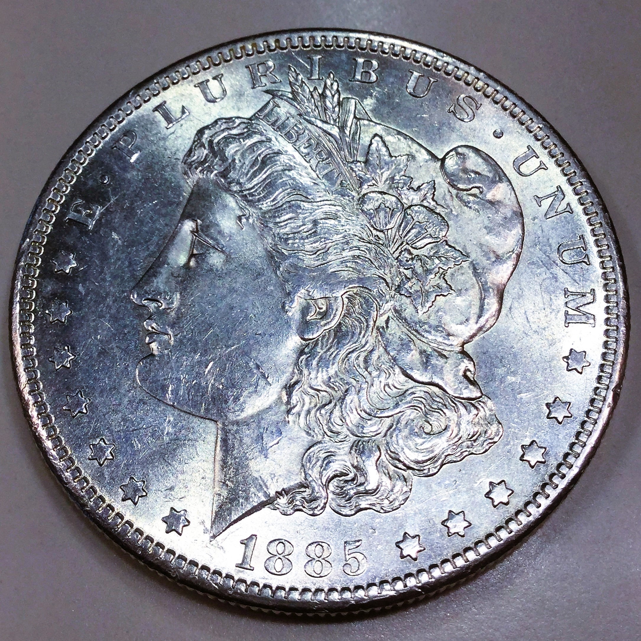 1885-S Uncirculated Morgan Silver Dollar Beautiful Coin Rare Date ...