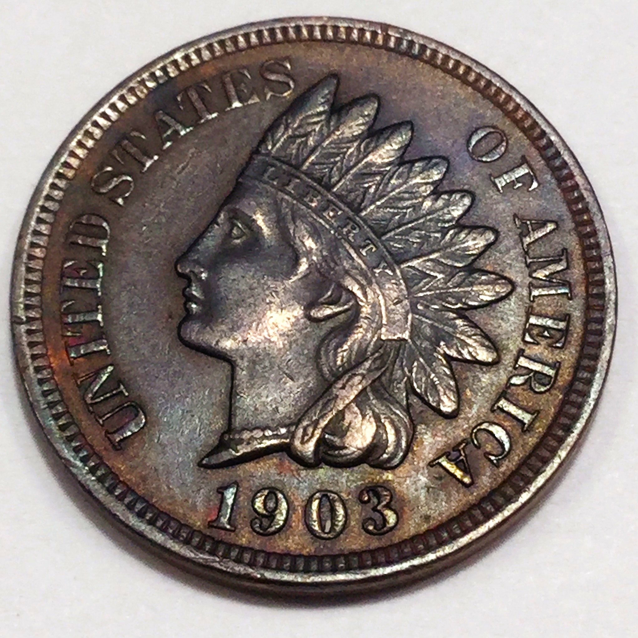 1903 AU/BU Indian Head Penny Beautiful Coin