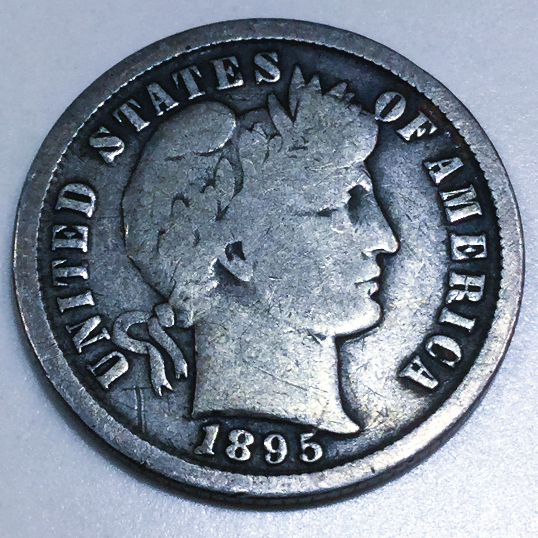1895-S Barber Dime Beautiful Coin Rare Date