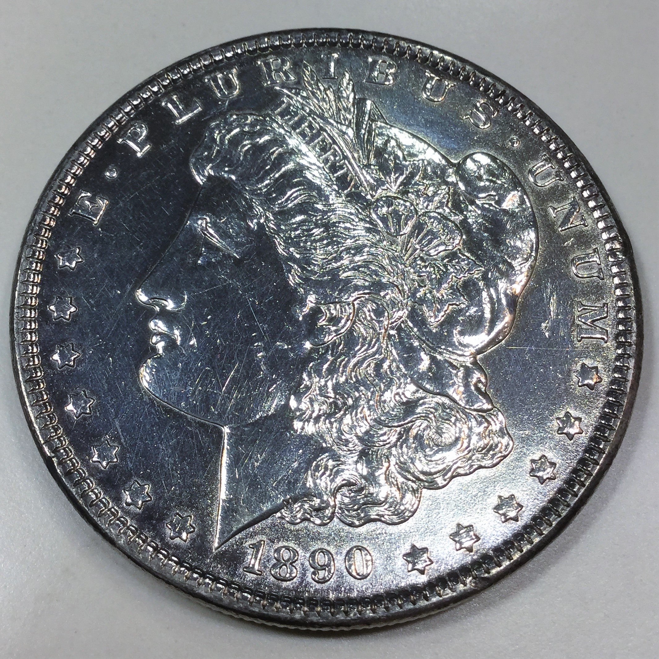 1890 Morgan Silver Dollar Beautiful High Grade Coin | Property Room
