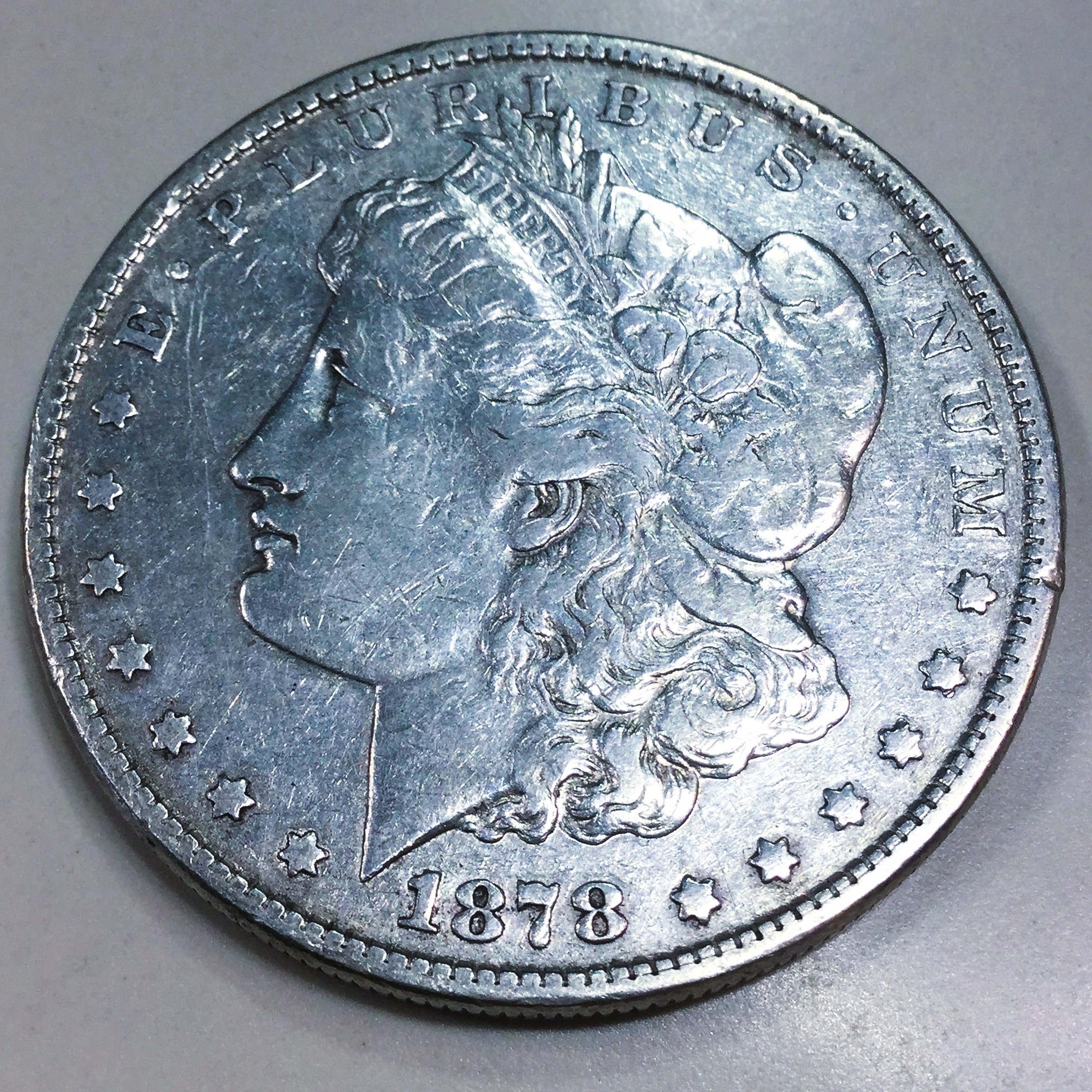 1878 7TF Morgan Silver Dollar Beautiful High Grade Coin
