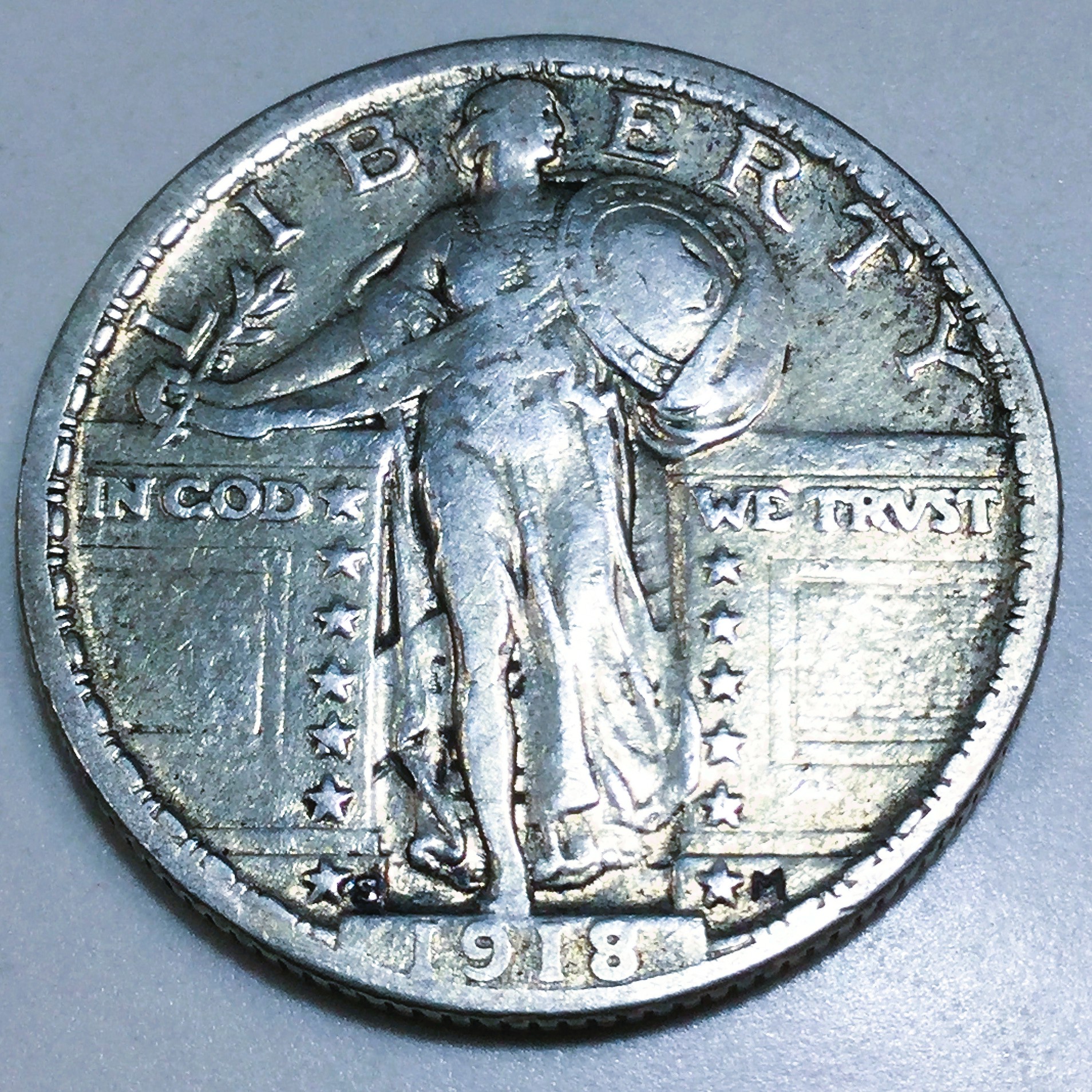 1918-S Standing Liberty Quarter Beautiful High Grade Coin Rare Date