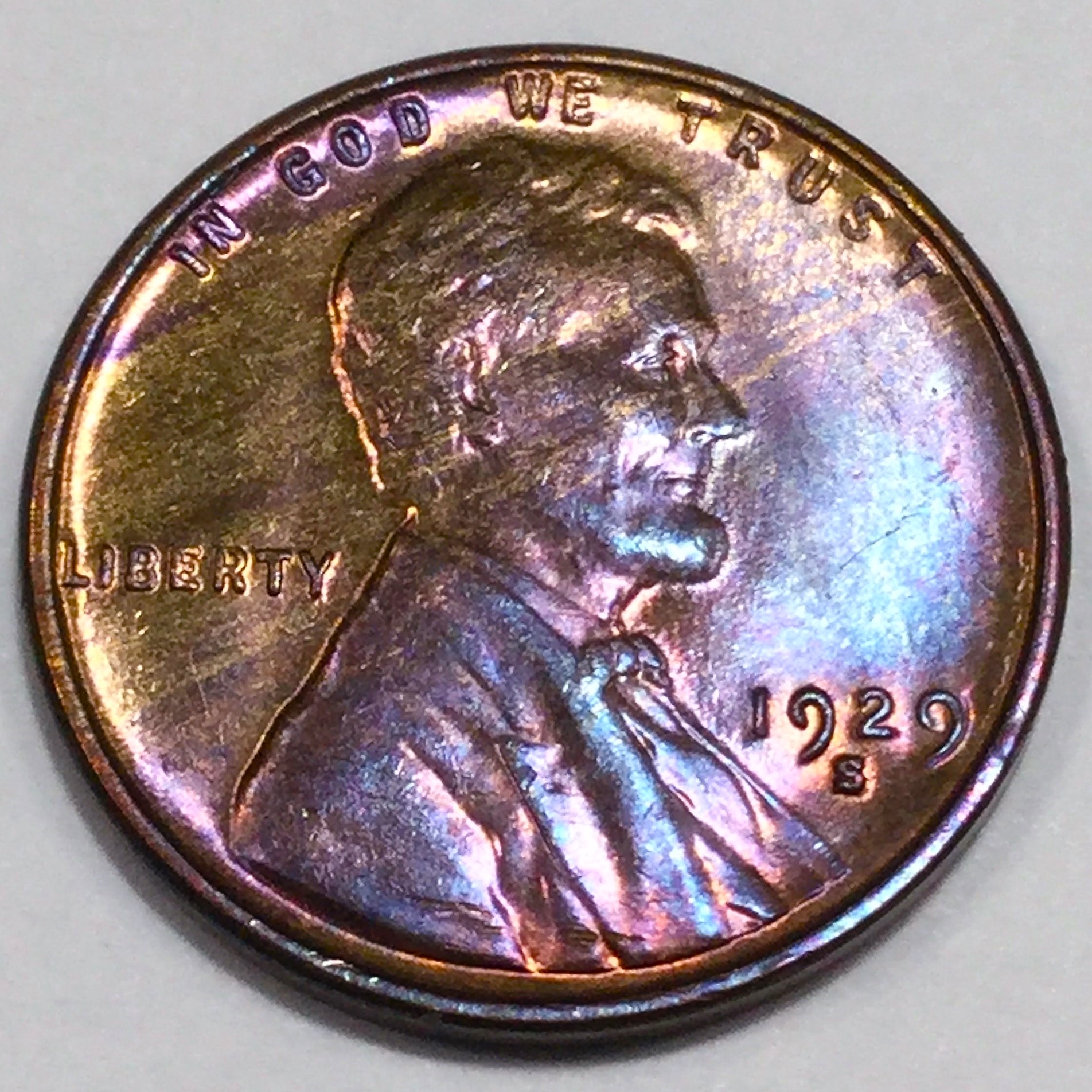 1929-S Uncirculated Lincoln Wheat Cent Penny Beautiful Coin | Property Room