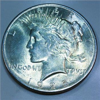 1925 Peace Silver Dollar Beautiful High Grade Coin