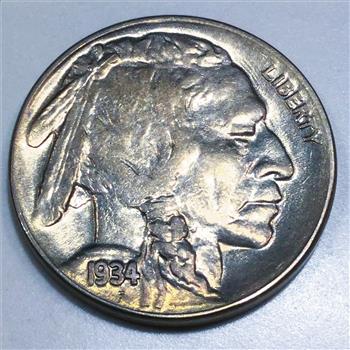1934-D Uncirculated Buffalo Nickel Beautiful Coin  