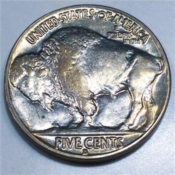 1934-D Uncirculated Buffalo Nickel Beautiful Coin  