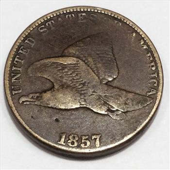 1857 Flying Eagle Cent Beautiful Coin