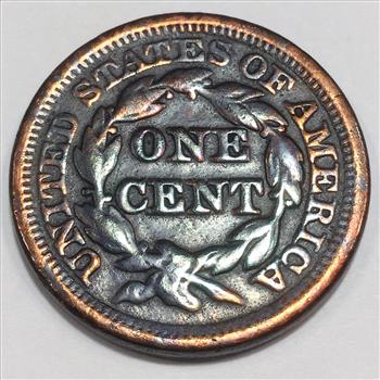 1846 Braided Hair Large Cent Beautiful High Grade Coin