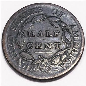 1809 Classic Head Half Cent Beautiful Coin 