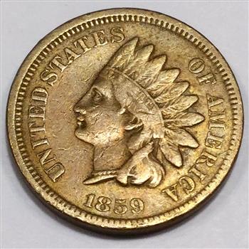 1859 Indian Head Penny Beautiful High Grade Coin Rare Date 
