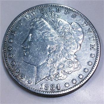 1884-S Morgan Silver Dollar Beautiful High Grade Coin Rare Date