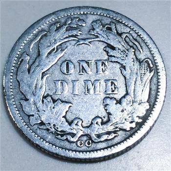 1877-CC Seated Liberty Dime Beautiful High Grade Coin Rare Date 
