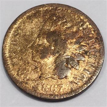 1867 Indian Head Penny Beautiful Coin Rare Date 