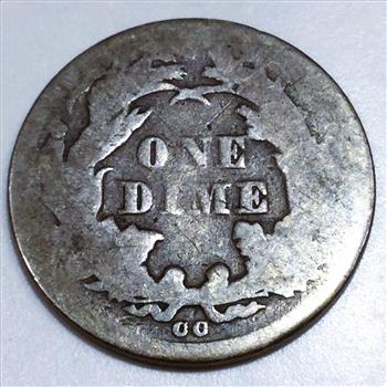 1875-CC Seated Liberty Dime Beautiful Coin Rare Date 