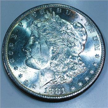 1881-S Uncirculated Morgan Silver Dollar Beautiful Coin 