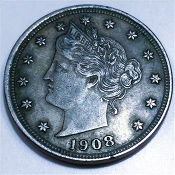 1908 Liberty V Nickel Beautiful High Grade Coin