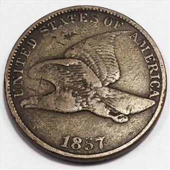 1857 Flying Eagle Cent Beautiful Coin 