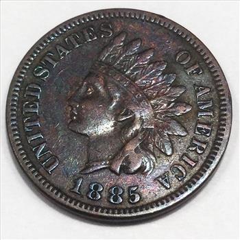 1885 Indian Head Penny Beautiful High Grade Coin Rare Date 