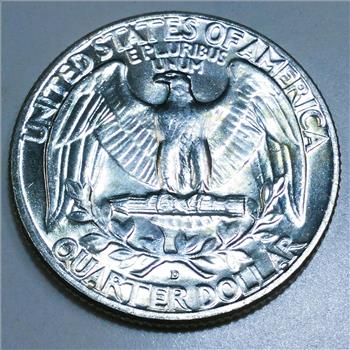 1962-D Uncirculated Washington Silver Quarter Beautiful Coin