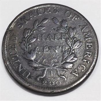 1807 Draped Bust Half Cent Beautiful Coin Rare Date