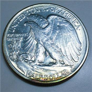 1936 Uncirculated Walking Liberty Half Dollar Beautiful Coin 