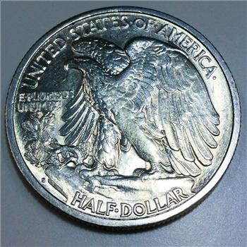 1942-S Uncirculated Walking Liberty Half Dollar Beautiful Coin