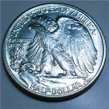 1939 Uncirculated Walking Liberty Half Dollar Beautiful Coin